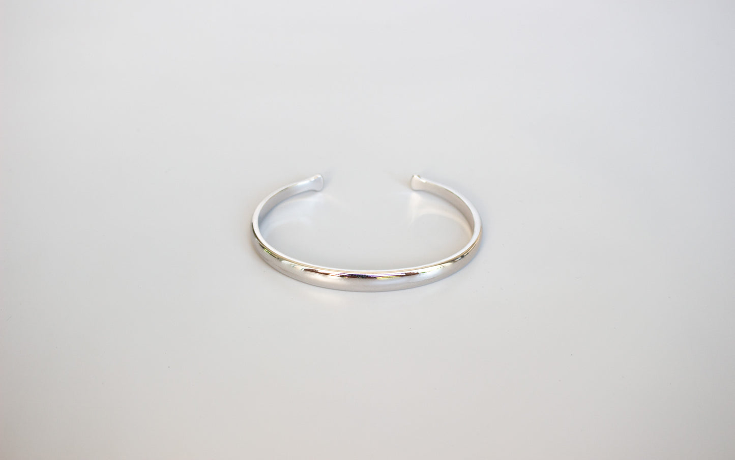 Polished sterling silver plated cuff