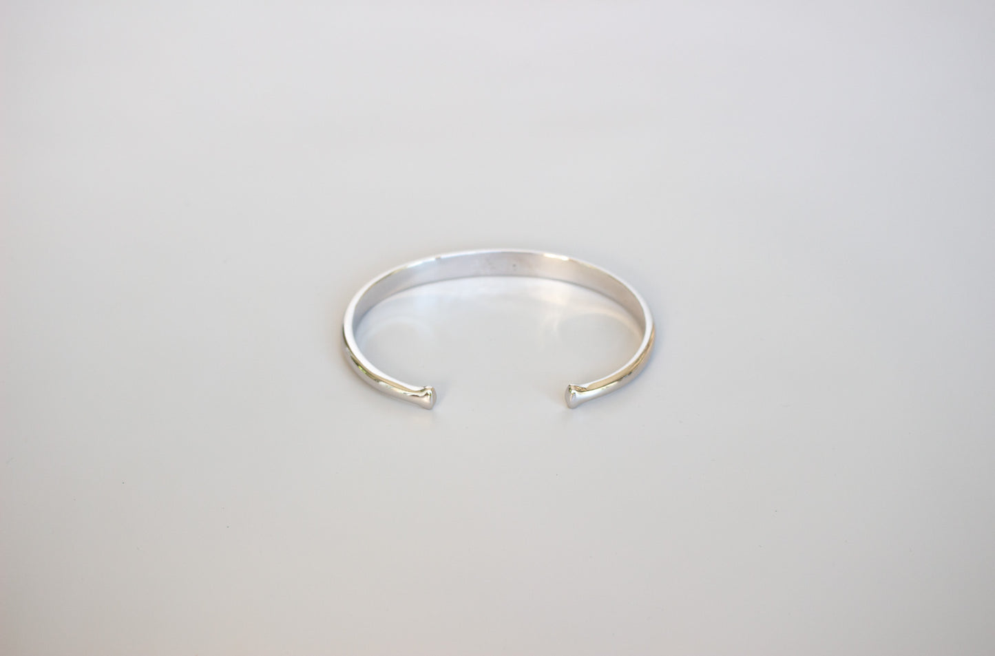 Polished sterling silver plated cuff