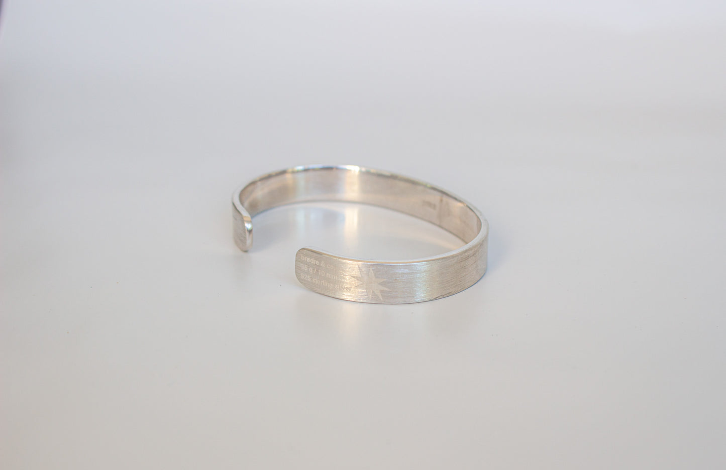 35g 925 Sterling Silver Brushed Cuff