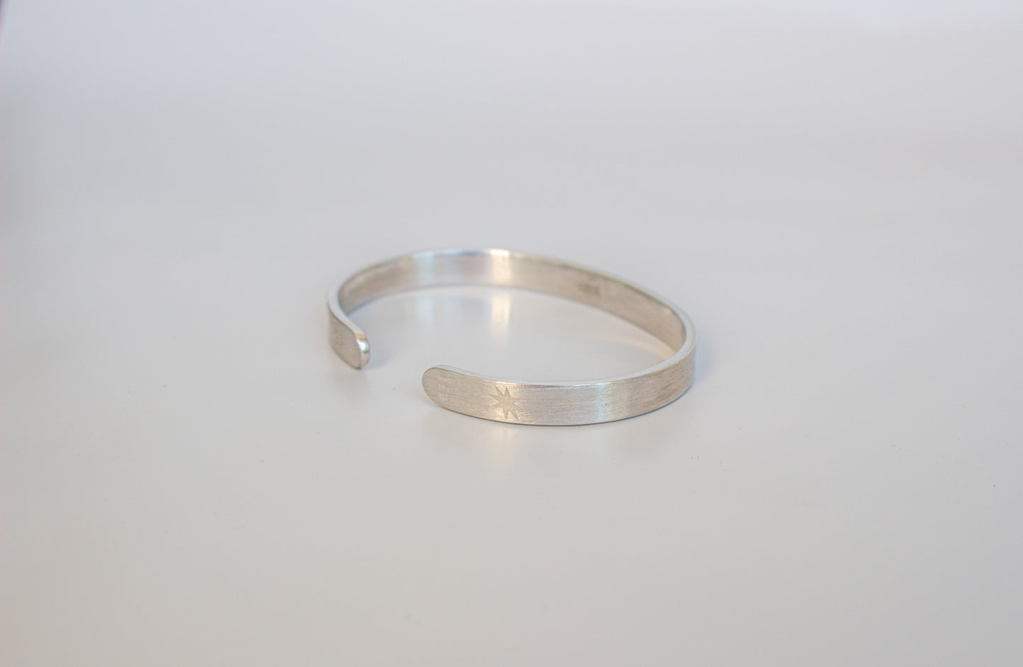 24g 925 Sterling Silver Brushed Cuff